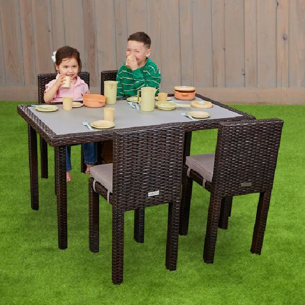 Outdoor Kids Furniture - Wicker Dining Set for Children - Roswell