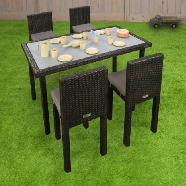Outdoor Kids Furniture - Wicker Dining Set for Children - Roswell