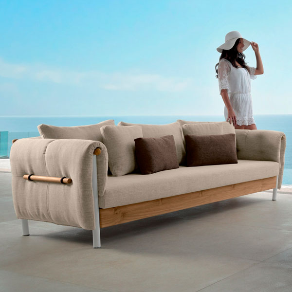 Fully Upholstered Outdoor Furniture - Sofa Set - Canne