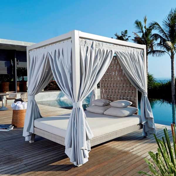 Outdoor wicker-garden-patio-allweather-Canopy-bed-Daybed-Luxox-Strips-L-OWD-CDB-031_grande_ Outdoor Wicker - Canopy Bed - Strips