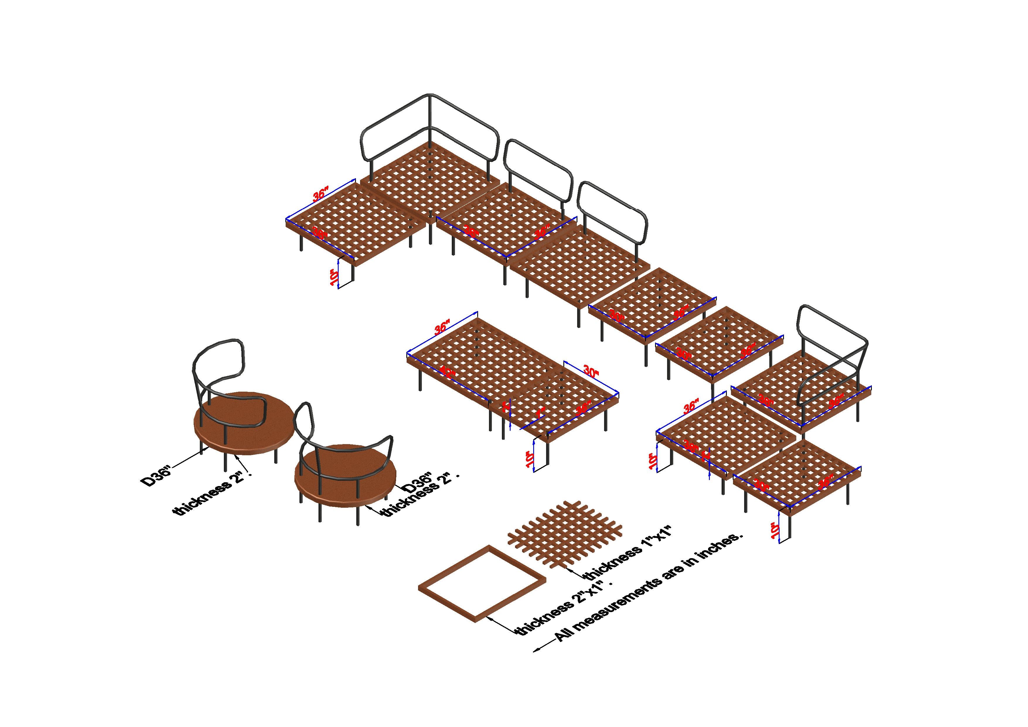 Outdoor Furniture -Wicker Sofa Set - HexaDot