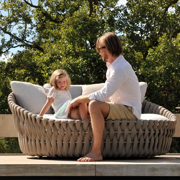 Outdoor Braided & Rope Daybed - Birilyant