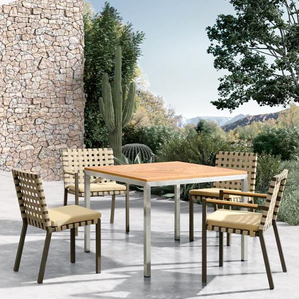 Outdoor Braided & Rope Dining Set - Thonet 909