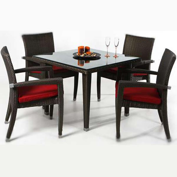 Outdoor Wicker Garden Set - Dynamic - with arm rest