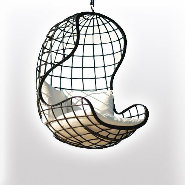 Outdoor Wicker - Swing With Stand - Earth