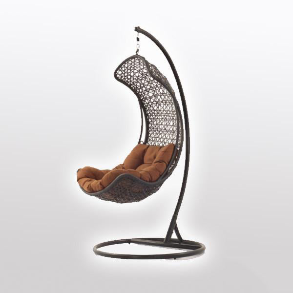 Outdoor Wicker - Swing With Stand - Citrus