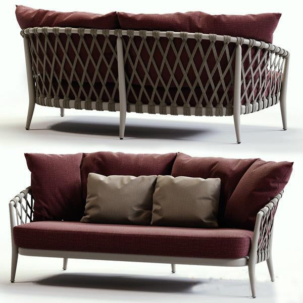 Outdoor Braided & Rope Sofa - Regency Next