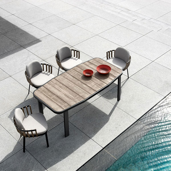 Outdoor Wood & Aluminum - Dining Set - Graphite