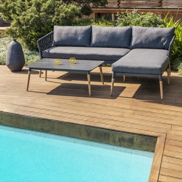 Outdoor Braided, Rope & Cord, Sofa - Charcol