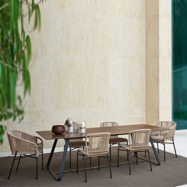  Outdoor Braided & Rope Coffee Set - Verge-Light