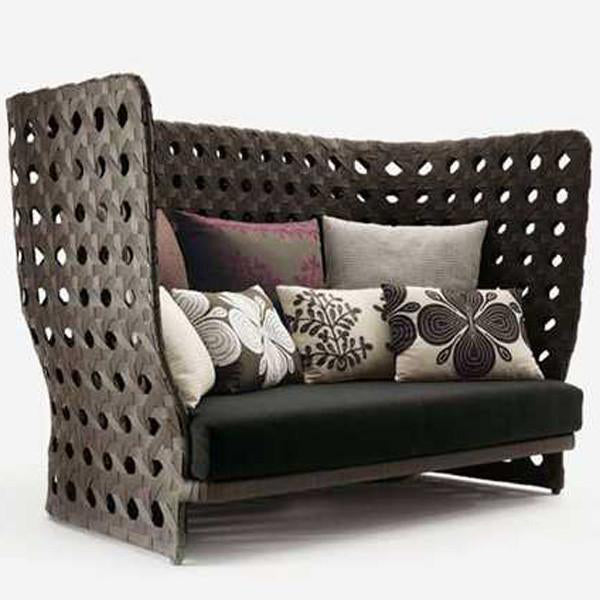 Outdoor Wicker Couch - BroadStreet