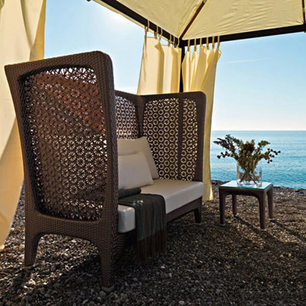 Outdoor Wicker Couch - Vintage