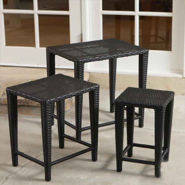Outdoor Wicker Nest Table - Classic