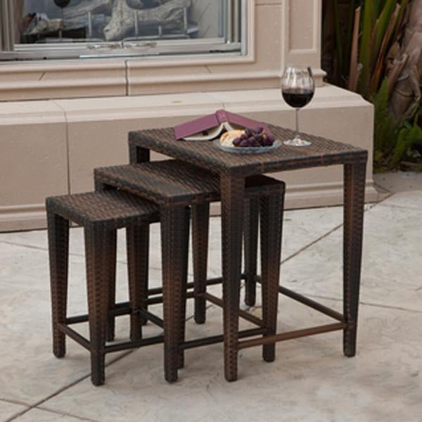 Outdoor Wicker Nest Table - Classic