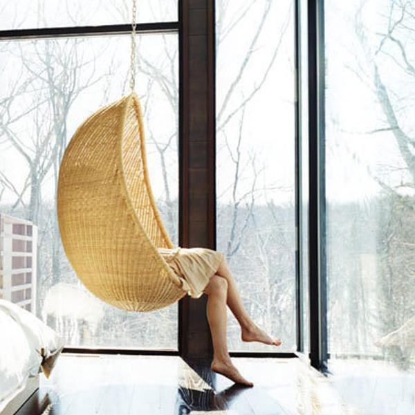 Cane & Rattan Wicker - Swing With Stand - Shell