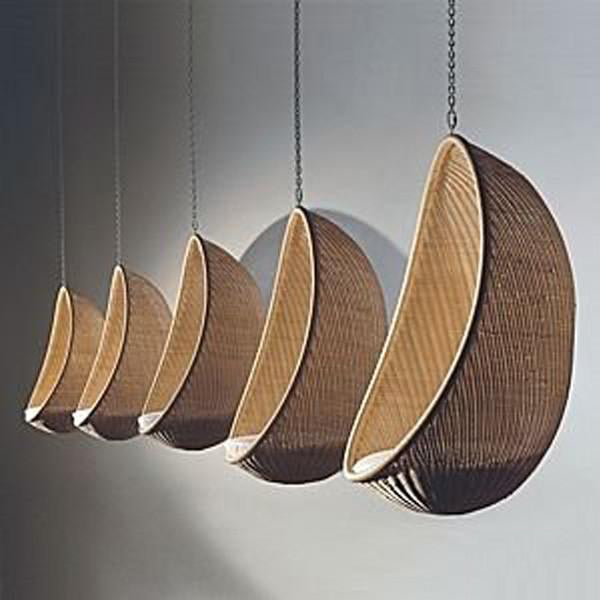 Cane & Rattan Wicker - Swing With Stand - Shell
