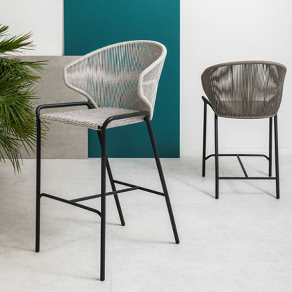 Outdoor Braided, Rope & Cord Bar Chair - Baroque-X01