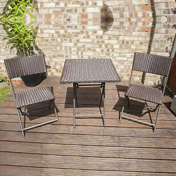Outdoor Furniture - Wicker Folding Set - Adventure
