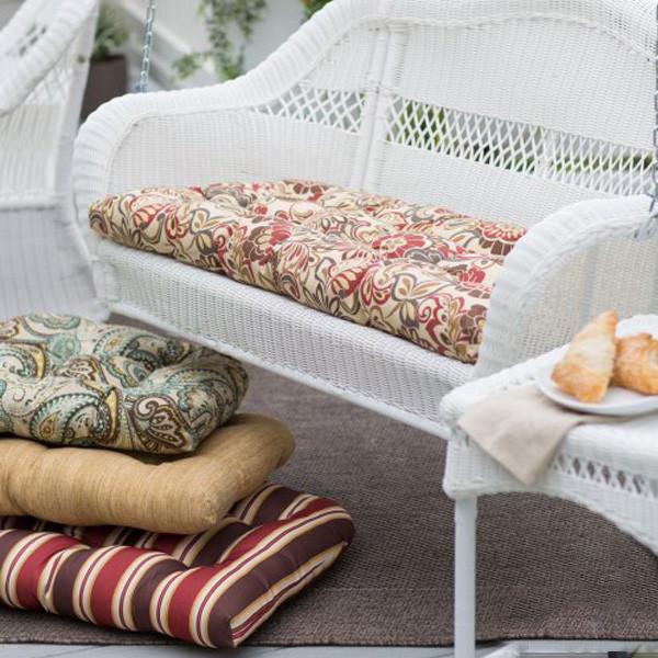 Outdoor Wicker Two Seater Swing - Friends