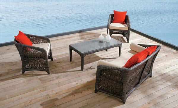 Outdoor Wicker Sofa - Window