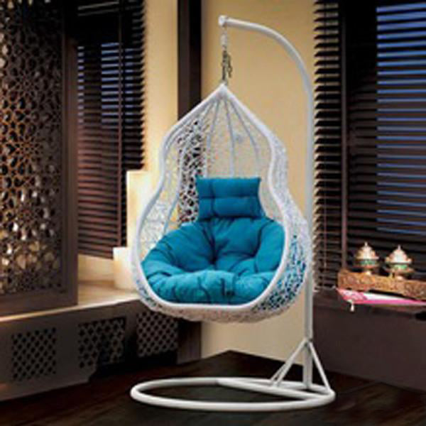 Outdoor furniture Wicker - Swing With Stand - Bluebell