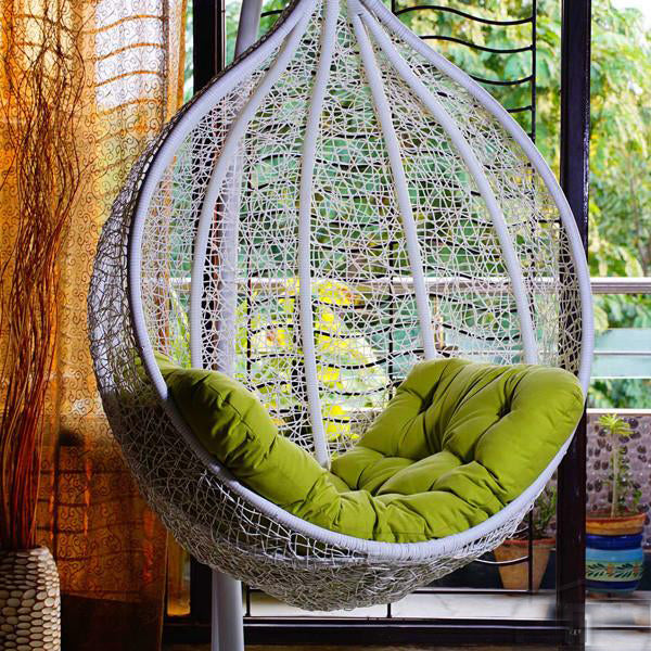 Outdoor Wicker Swing - Lavender