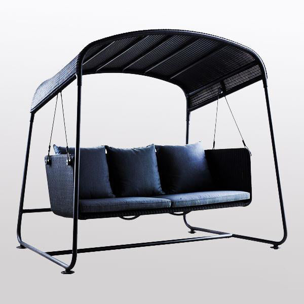 Outdoor Wicker Two Seater Swing - Catania