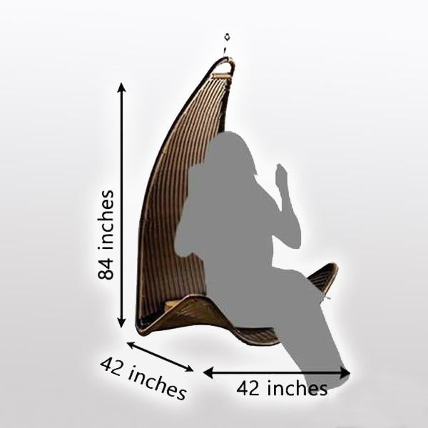 Outdoor Wicker Swing - Dolphin
